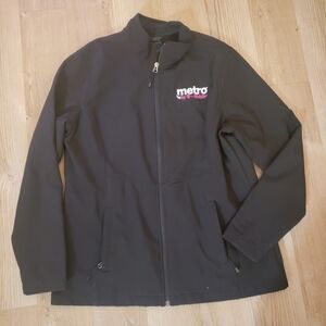 Womens Metro By T-Mobile Jacket- Medium-Black-Embroidered Logo Employee Uniform